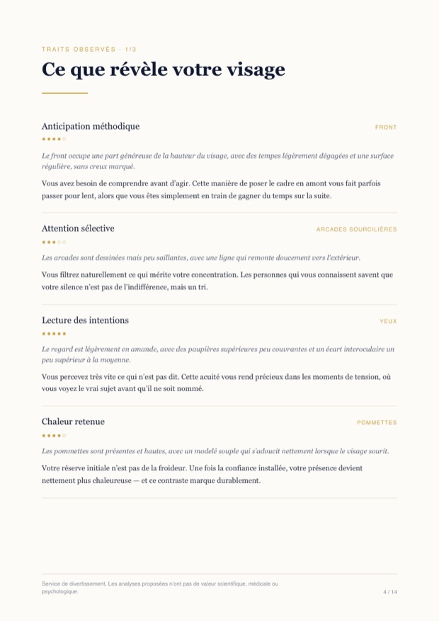 Aperçu flouté : Lecture trait par trait